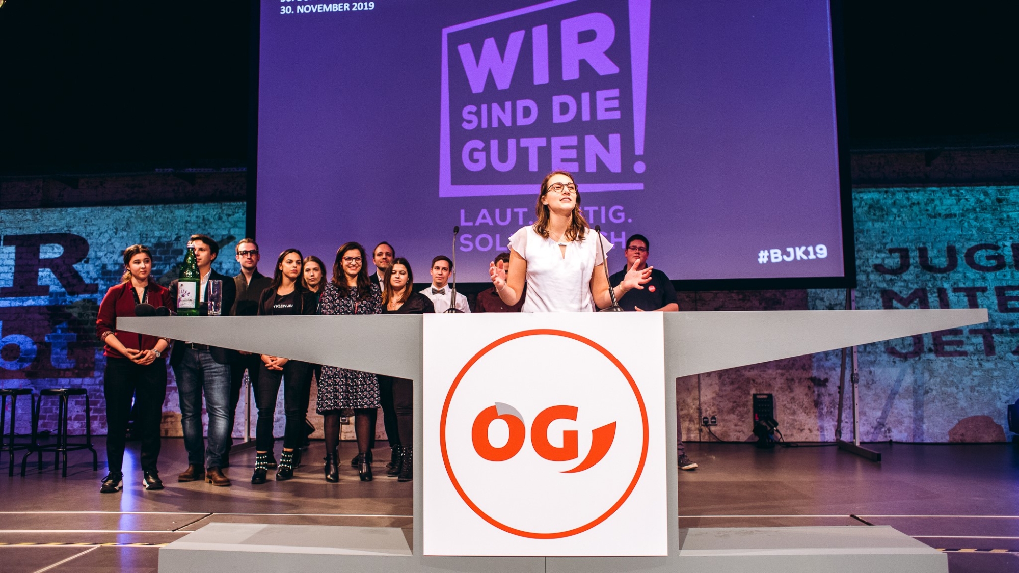 Susanne Hofer und ihr Team am ÖGB Bundesjugendkongress 2019